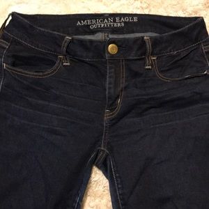 American Eagle super stretch dark wash jegging
